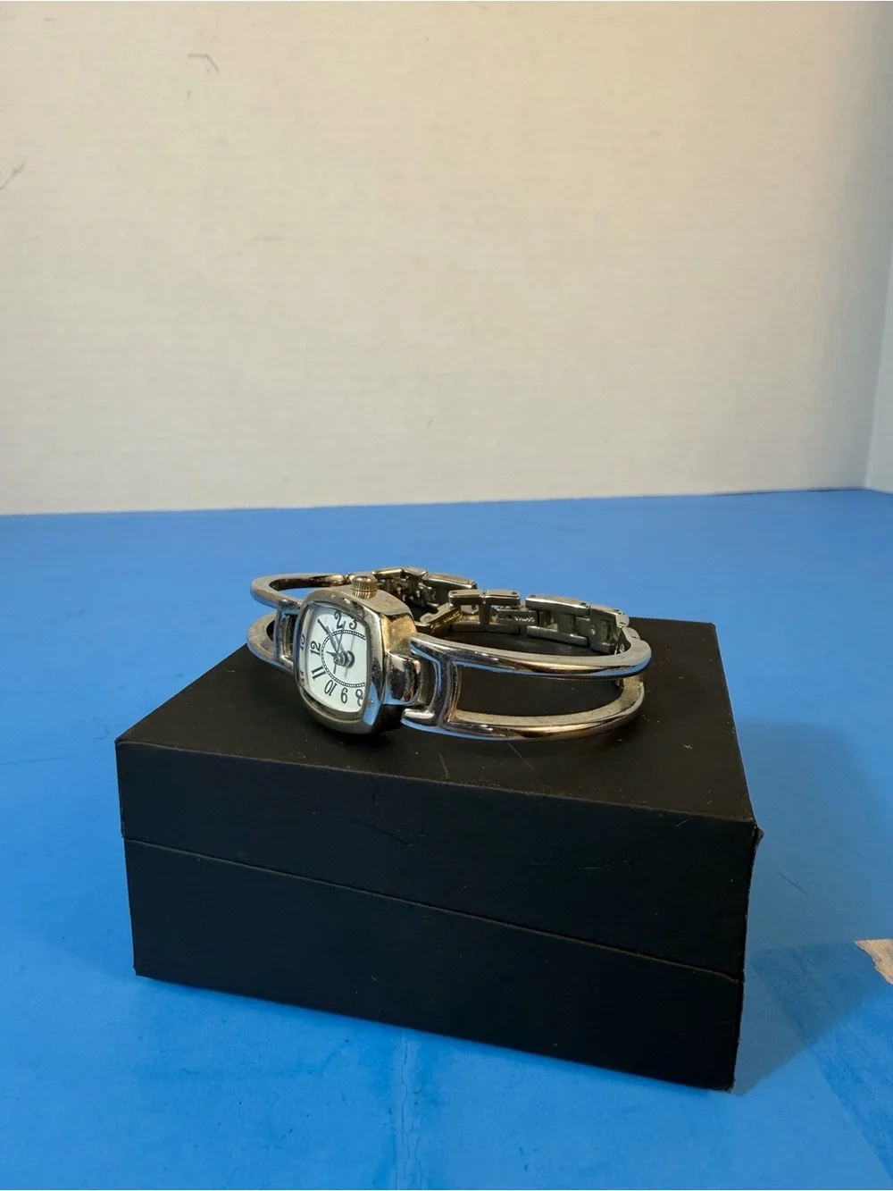 Silver Women's Bracelet Watch - Classic Bangle Style